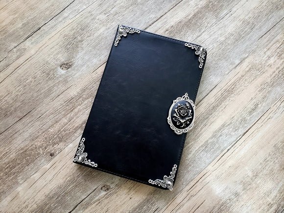 Rose ipad leather case, handmade ipad cover for M4 iPad Pro 11