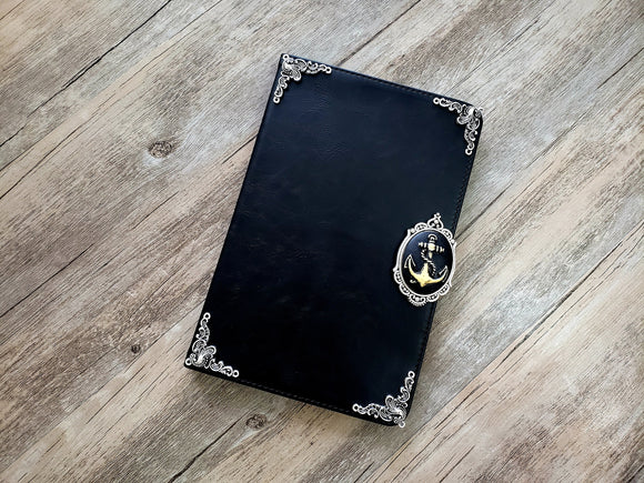 Anchor ipad leather case, handmade ipad cover for M4 iPad Pro 11