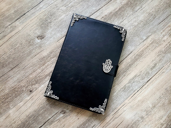 Hamsa ipad leather case, handmade ipad cover for M4 iPad Pro 11