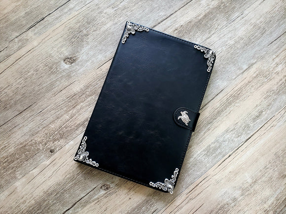 Turtle ipad leather case, handmade ipad cover for M4 iPad Pro 11