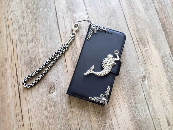 Mermaid phone wallet removable case for iPhone X XS XR 12 13 14 pro max 8 7 Plus Galaxy S22 S21 S20 Ultra S10 Note 20 Plus MN1257