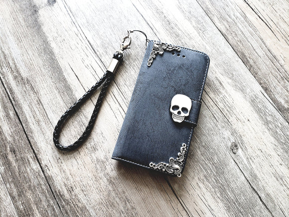 Skull phone wallet removable case for iPhone X XS XR 11 Pro Max 8 7 6 6s Plus Galaxy S10 S9 S8 Plus S7 Edge Note 8 9 10 Plus MN0894