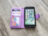 Purple rose floral phone leather wallet removable case for iPhone X XS XR 11 12 Pro Max 8 7 Galaxy S20 S10 S9 S8 Note 20 8 9 10 Plus MN2424