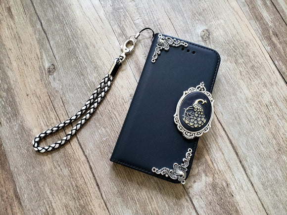 Peacock phone wallet removable case for iPhone X XS XR 12 13 14 pro max 8 7 Plus Galaxy S22 S21 S20 Ultra S10 Note 20 Plus MN1255