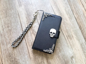 Skull phone wallet removable case for iPhone X XS XR 12 13 14 pro max 8 7 Plus Galaxy S22 S21 S20 Ultra S10 Note 20 Plus MN1280