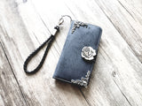 Gothic Floral Rose phone leather wallet removable case for iPhone X XS XR 11 12 Pro Max 8 7 6 Galaxy S21 S20 S10 Note 20 8 9 10 Plus MN1281