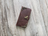 Dragonfly phone leather wallet case for iPhone X XS XR 11 Pro Max 8 7 6s Plus Galaxy S20 Ultra S10 S9 S8 S7 Edge Note 8 9 10 Plus MN1555