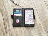 Gothic black cat leather wallet case for iPhone X XS XR 11 12 13 14 Pro Max Galaxy S23 S22 S21 S20 Ultra S10 Note 20 9 10 Plus MN2509