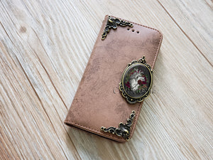 Gothic Anatomical Heart phone leather wallet removable case for iPhone X XS XR 11 Pro Max 8 7 Plus Galaxy S20 S10 S9 Note 9 10 Plus MN1856