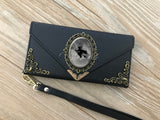 Witch envelope phone leather wallet case for iPhone X XS XR 13 14 pro max 8 7 6s Plus Galaxy S20 Ultra S10 S9 S8 Note 8 9 10 Plus MN2170