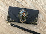 Victorian mermaid phone leather wallet case for iPhone X XS XR 13 14 pro max 8 7 Plus Galaxy S20 Ultra S10 S9 S8 Note 20 8 9 10 Plus DC003