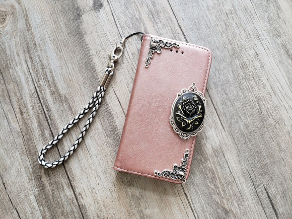 Rose phone leather wallet removable case for iPhone X XS XR 12 13 14 pro max 8 7 Plus Galaxy S22 S21 S20 Ultra S10 Note 20 10 Plus MN0039