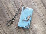 Mermaid phone leather wallet removable case for iPhone X XS XR 11 Pro Max 8 7 6s Plus Galaxy S10 S9 S8 Plus S7 Edge Note 8 9 10 Plus MN0631