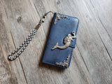 Mermaid phone leather wallet removable case for iPhone X XS XR 11 12 13 Pro Max 8 7 6s Galaxy S21 S20 S10 S9 S8 Note 20 8 9 10 Plus MN0769