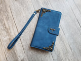 Dragonfly Zipper leather phone wallet case for iPhone X XS XR 11 12 13 14 Pro Max Galaxy S22 S21 S20 Ultra S10 S9 Note 20 9 10 Plus MN2722