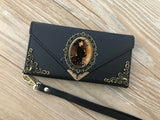 Witch envelope phone leather wallet case for iPhone X XS XR 12 13 14 pro max Galaxy S23 S22 S21 Ultra S10 S9 S8 Note 20 8 9 10 Plus MN2805