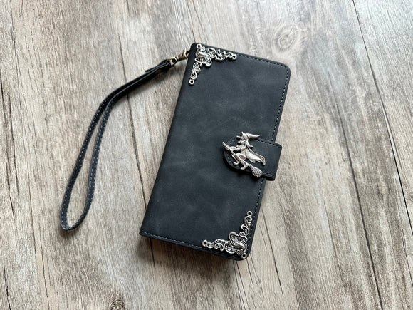 Witch Zipper leather wallet case for iPhone X XS XR 11 12 13 14 pro max Galaxy S23 S22 S21 S20 Ultra S10 S9 S8 Note 20 9 10 Plus MN2827