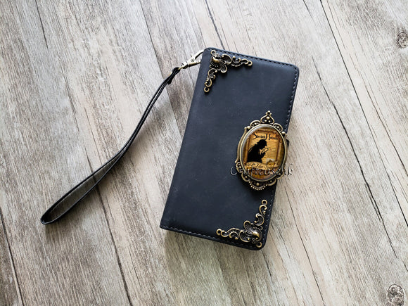 Vintage Sherlock Holmes Zipper leather wallet case for iPhone X XS XR 13 14 15 pro max Galaxy S23 S22 S21 Ultra S10 Note 20 10 Plus MN2922