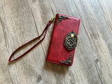 Steampunk octopus phone leather wallet removable case for iPhone XS XR 11 12 13 14 15 Pro Max Galaxy S24 S23 S22 S21 Note 20 10 Plus MN2946